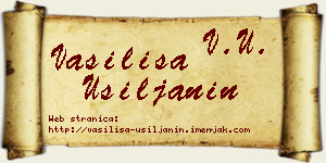 Vasilisa Usiljanin vizit kartica